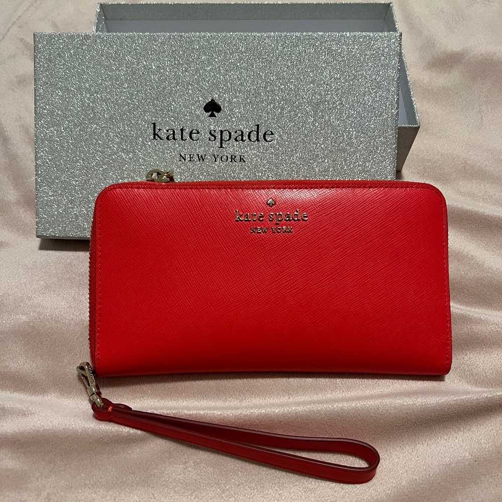 Red Kate Spade Wristlet